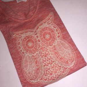 aeropostale lightweight tshirt with owl detailing